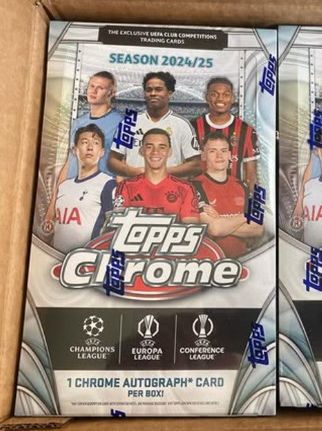 2024-25 Topps UCC Chrome Hobby Box UEFA Club Competitions