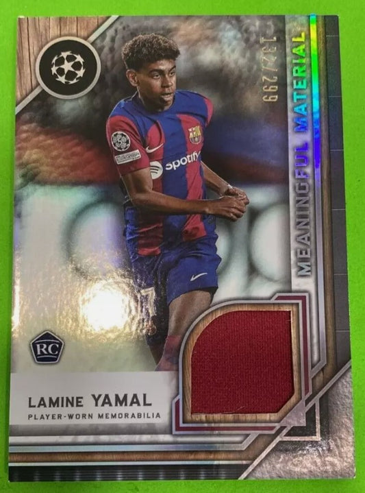 2023-24 Topps Museum ROOKIE Lamine Yamal #MMSR-LY /299 Barcelona RELIC