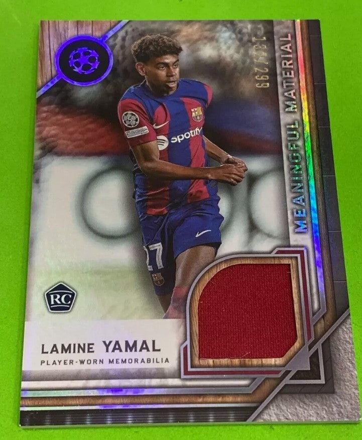 2023-24 Topps Museum ROOKIE Lamine Yamal #MMSR-LY /299 Barcelona RELIC
