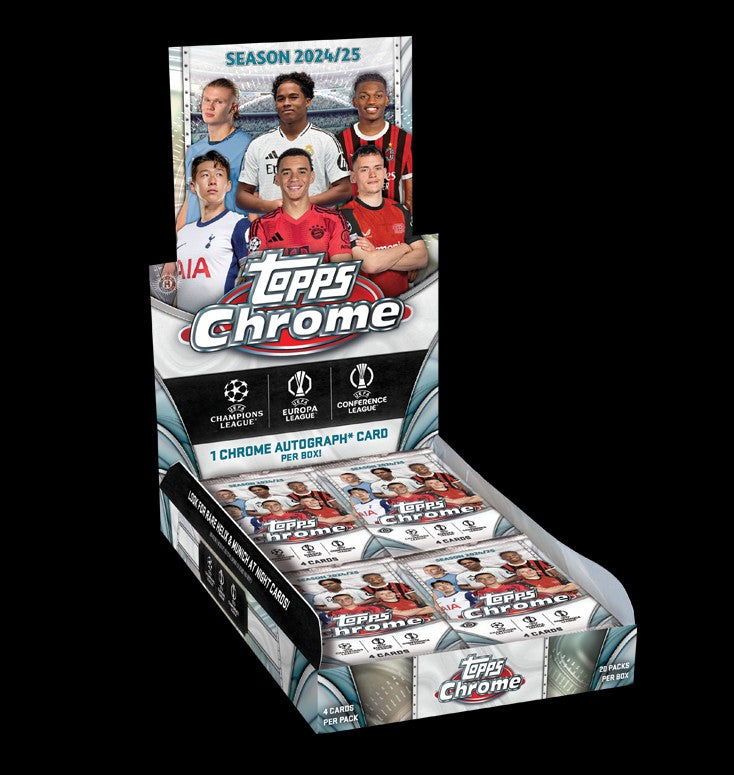 2024-25 Topps UCC Chrome Hobby Box UEFA Club Competitions