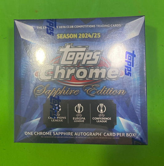 2024-25 Topps Chrome Sapphire Edition UEFA UCC Hobby Box