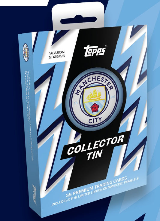 TOPPS MANCHESTER CITY COLLECTOR TIN 2025/26