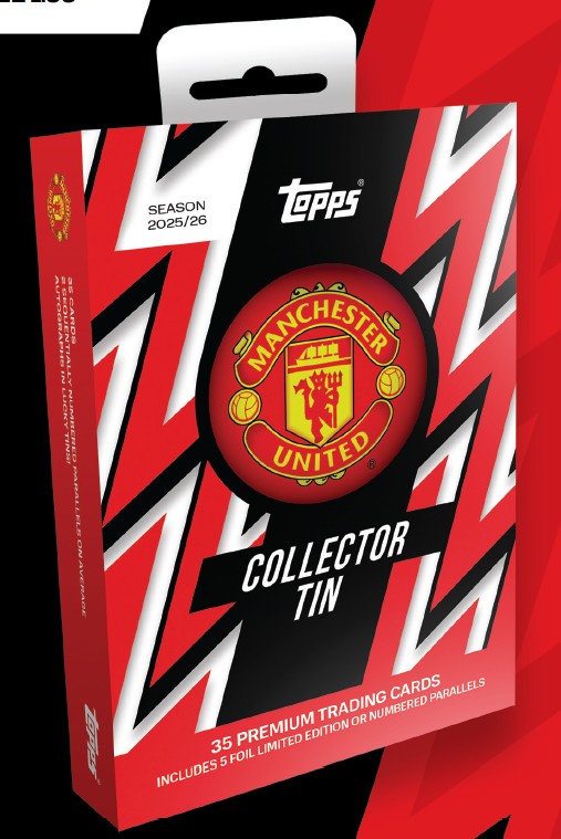 TOPPS MANCHESTER UNITED COLLECTOR TIN 2025/26
