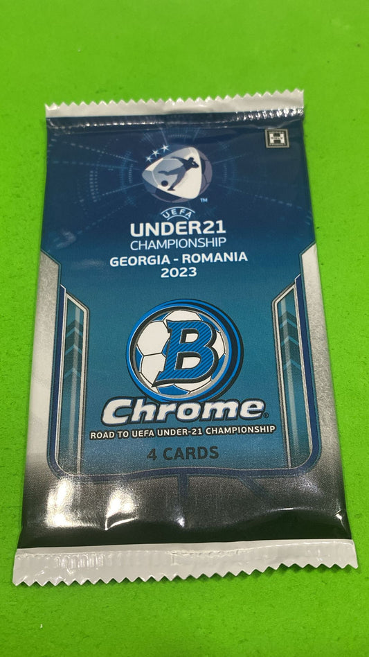 2022 TOPPS Bowman Chrome Road to UEFA Under-21 European Championship Soccer Hobby