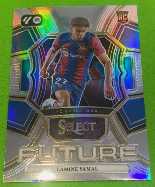 💥 2023-24 SELECT La Liga RC Lamine Yamal #15 FUTURE Barcelona Rookie PRIZM 💥
