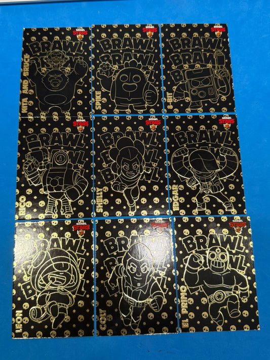 💥  2025 BRAWL STARS Series 2 Full Complet Set All 9 Limited Edition Panini 💥