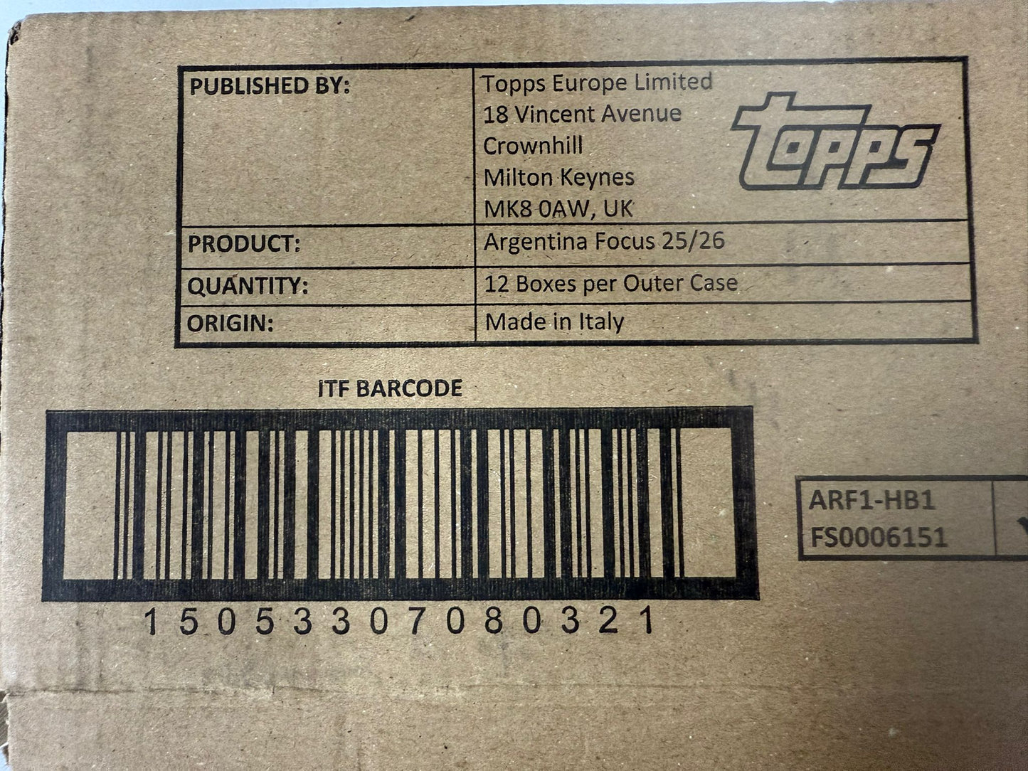 Topps Focus Argentina 2025/26 - Hobby Box