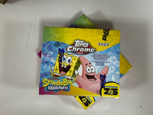 2025 Topps Chrome Spongebob Squarepants 25th Anniversary Hobby Box
