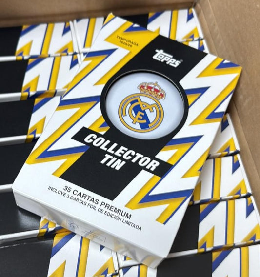 TOPPS REAL MADRID COLLECTOR TIN 2025/26