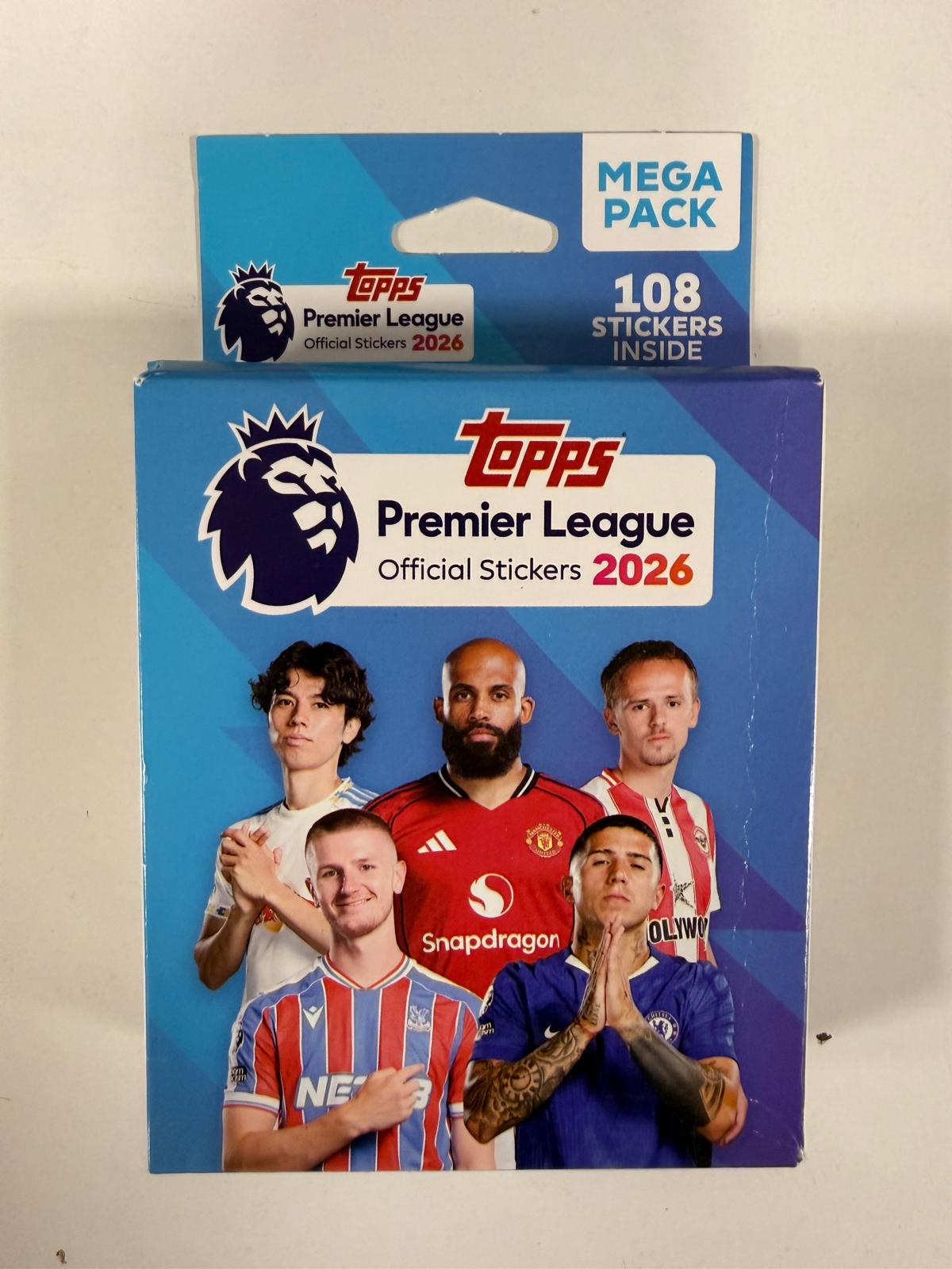 TOPPS PREMIER LEAGUE OFFICIAL STICKERS 2026 - MEGA Pack