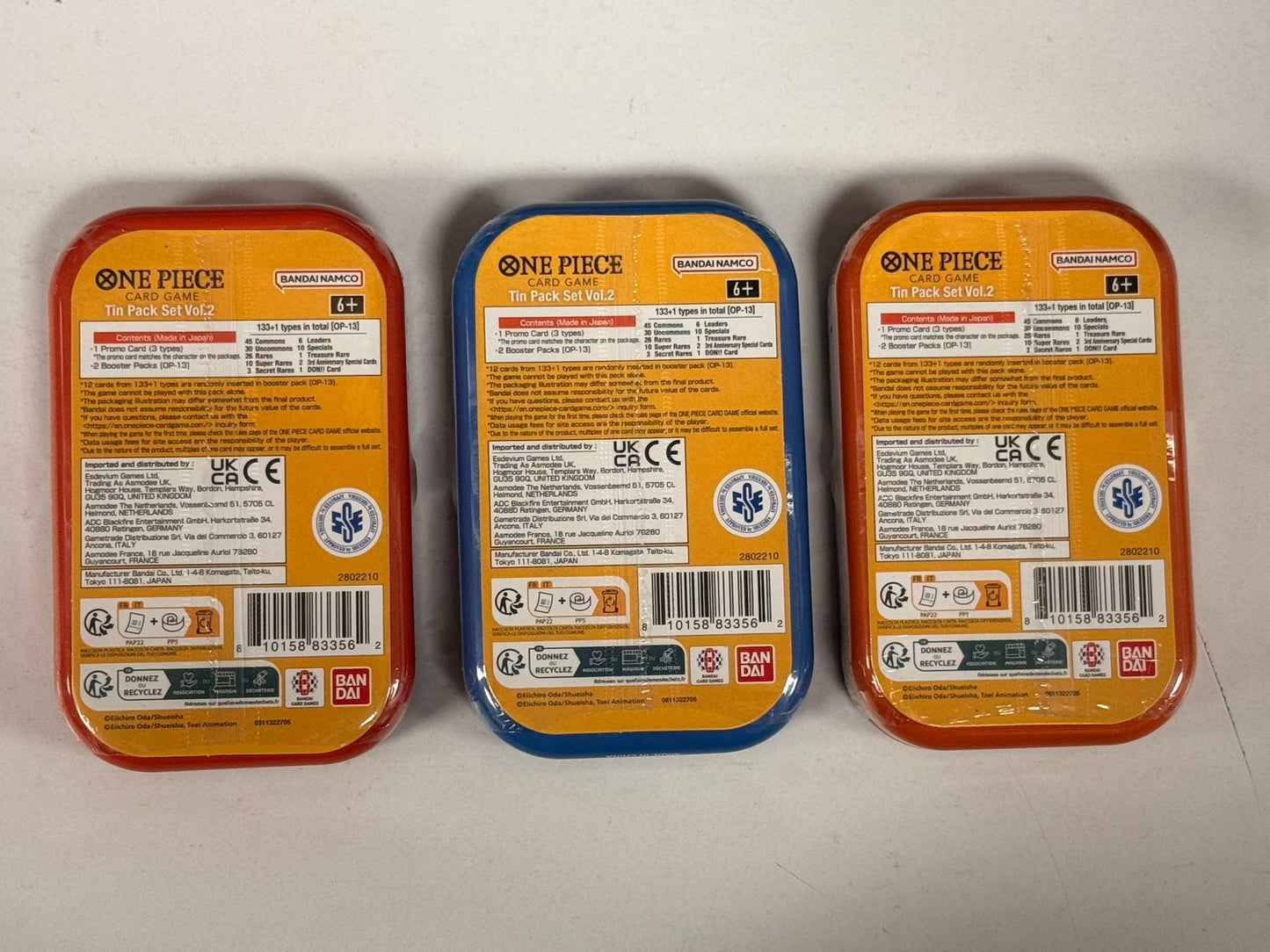 2026 BANDAI One Piece Card Game - Tin Pack Set Vol. 2 - EN
