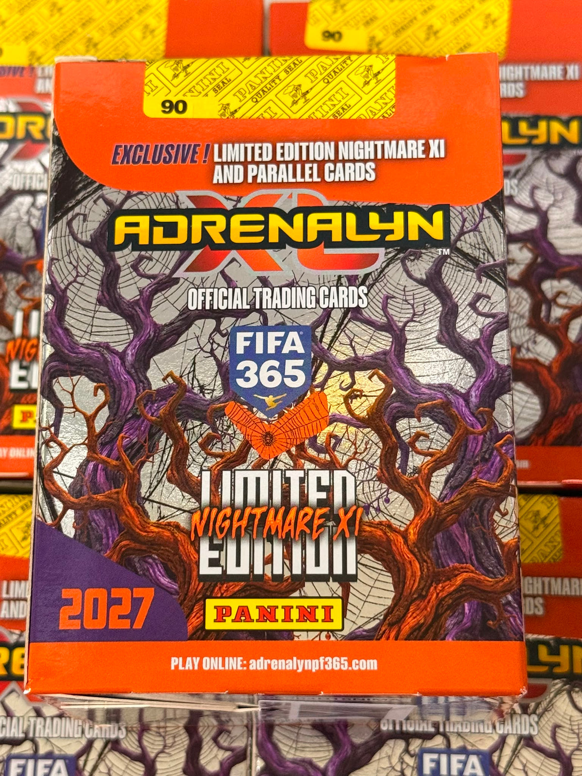 Panini Adrenalyn XL FIFA 365 nightmare XI box Caja de 10 sobres