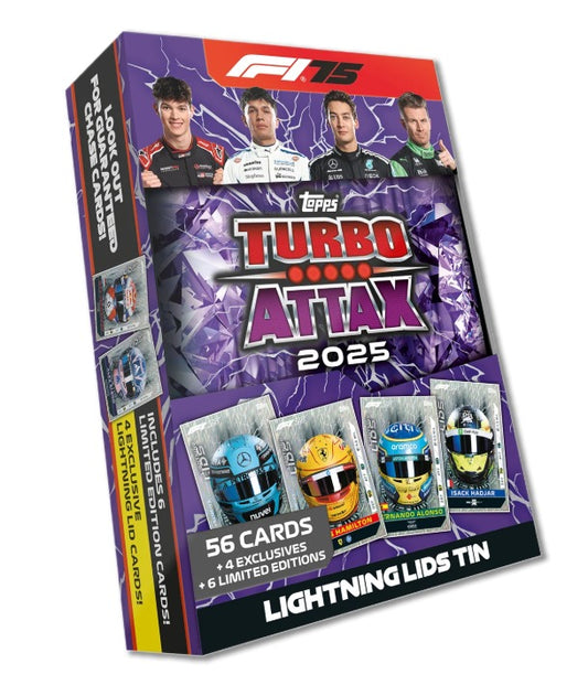 Topps Turbo Attax Formula 1® 2025 - Mega Tin - Lightning Lids -