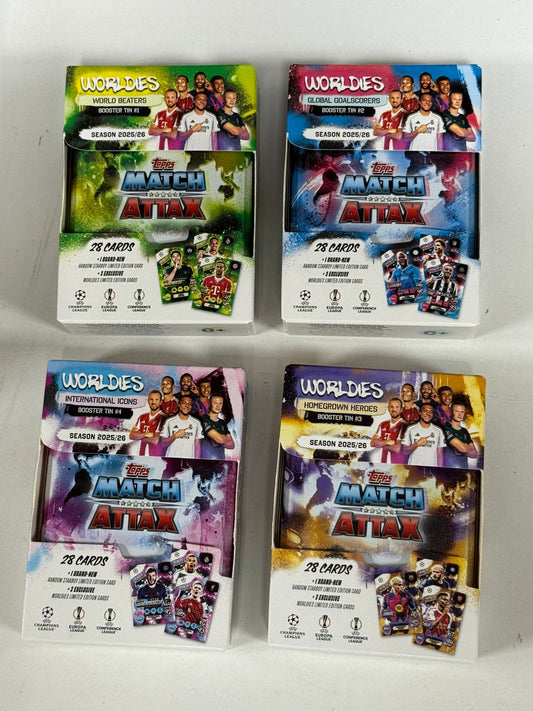 Topps UCC Champions League Match Attax 2025/26 -LOT 4x Mini Tin