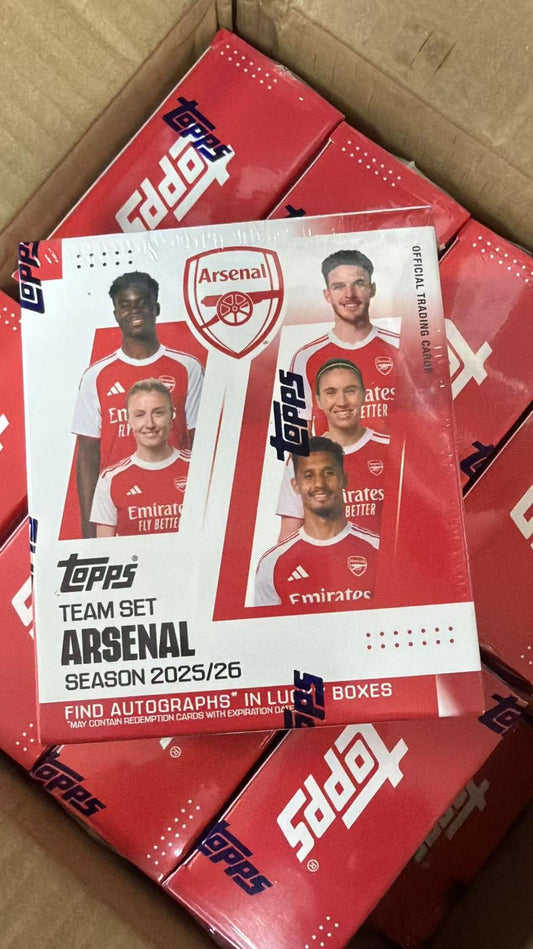 Topps Arsenal Team Set 2025/26 para coleccionistas de fútbol