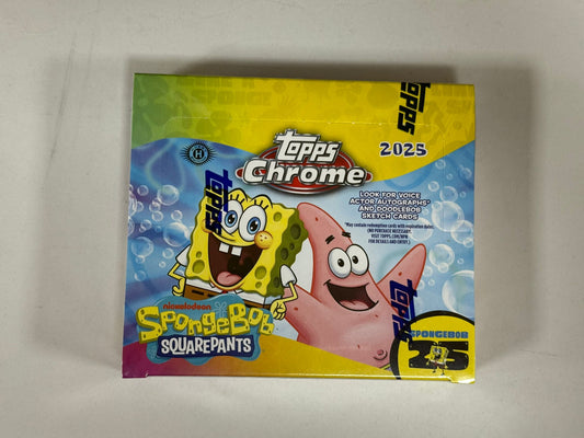 2025 Topps Chrome Spongebob Squarepants 25th Anniversary Hobby Box