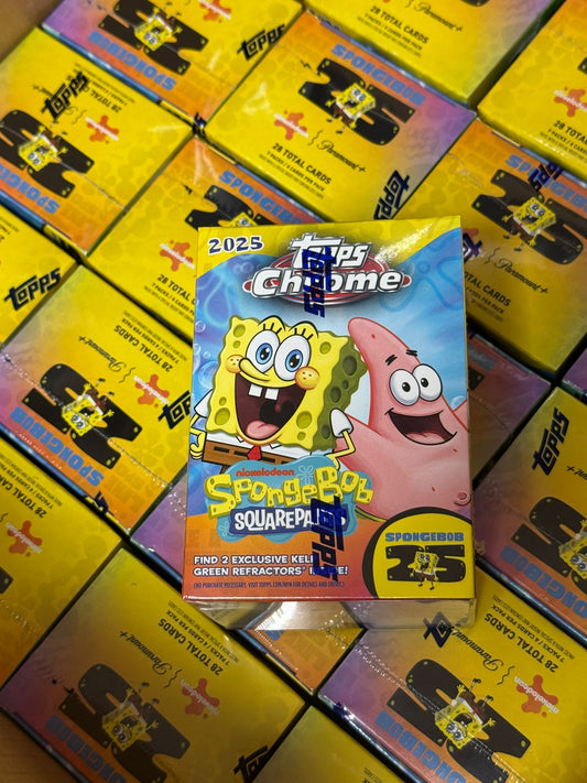 2025 Topps Chrome Spongebob Squarepants 25th Anniversary Value Box