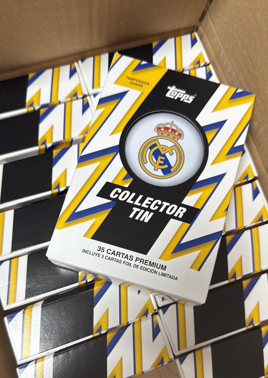 TOPPS REAL MADRID COLLECTOR TIN 2025/26