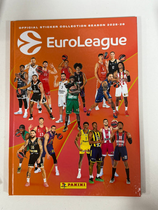 2025-26 Panini Turkish Airlines EuroLeague Hardcover Sticker Album