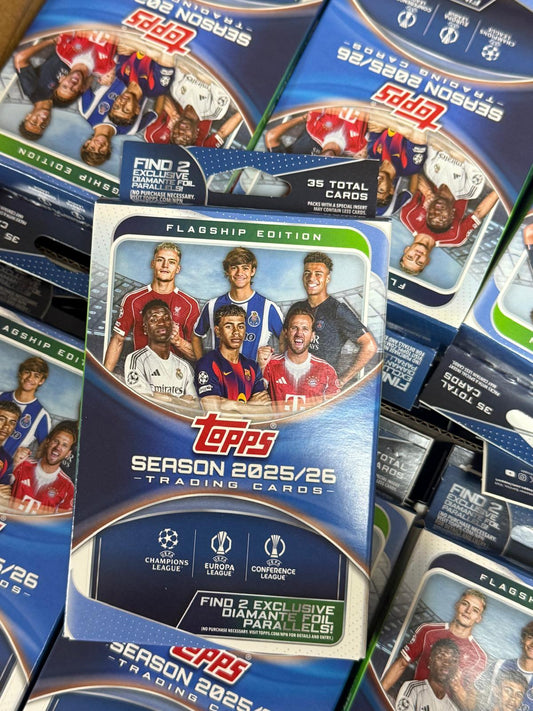 2025/26 Topps Soccer UEFA Club Competitions Flagship Hanger Box