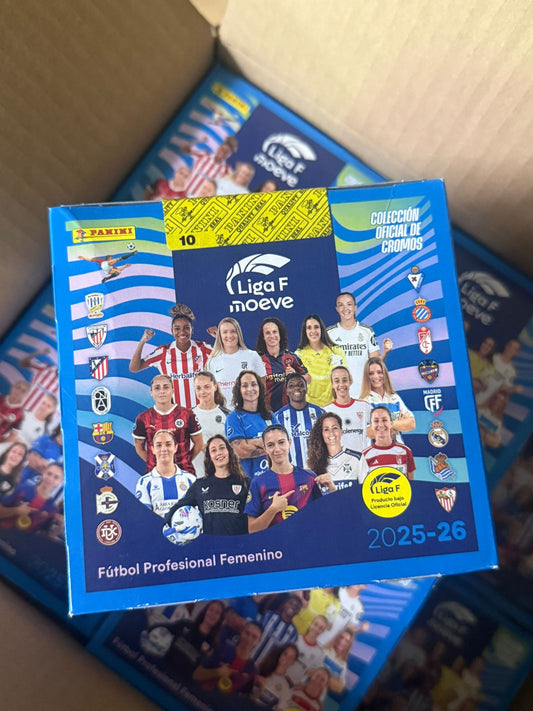 2025-26 PANINI Liga F Moeve Box 50 packs WOMEN FEMENINA