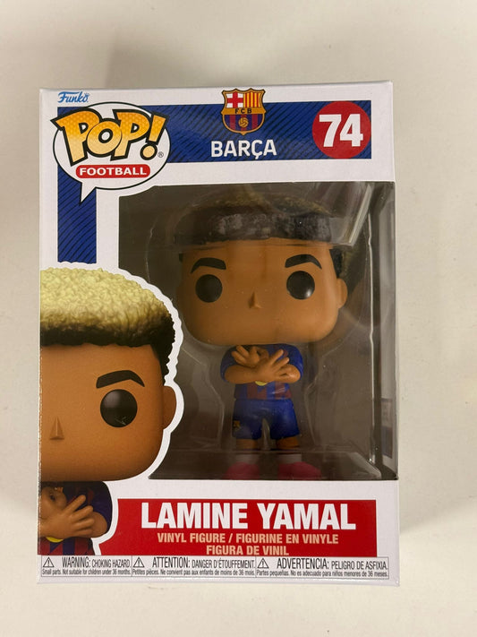 BARCELONA FC LAMINE YAMAL 3.75" POP SOCCER VINYL FIGURE FUNKO #74 BARCA NEW