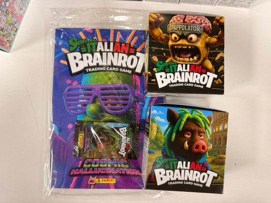 2026 Panini Skifidol Italian Brainrot - Beta Series Cosmic Hallucination Trading Cards LOT 2X BOX 24 PACKS + ALBUM