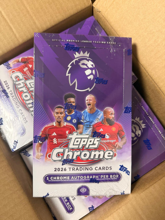 2025-26 TOPPS CHROME PREMIER LEAGUE - HOBBY BOX