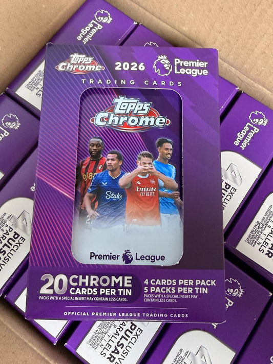 2025-26 TOPPS CHROME PREMIER LEAGUE - TIN BOX