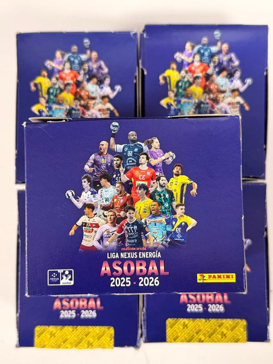 Liga Nexus Energia ASOBAL 2025-26 CAJA 36 Packs Stickers - PANINI - BALONMANO