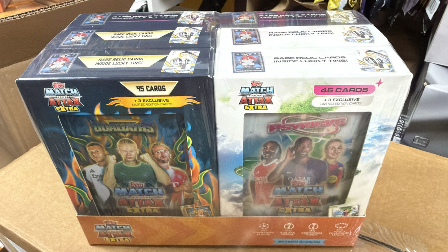 Topps UCC Champions League Match Attax Extra 2025/26 - LOT 3x MEGA Tin