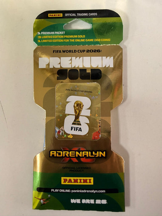 Adrenalyn XL FIFA World Cup 2026 USA Premium GOLD Pack SOBRE ORO