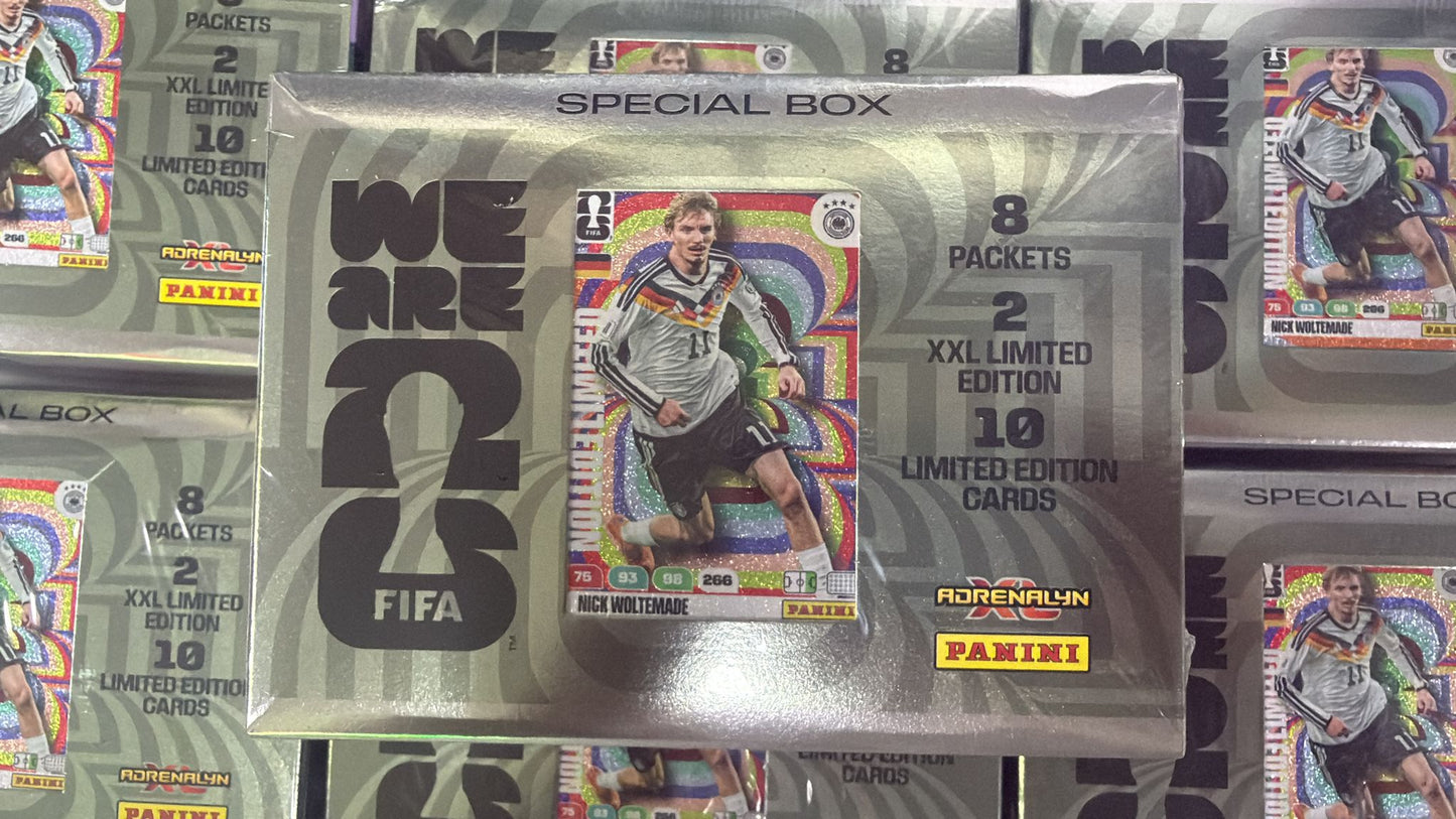 Adrenalyn XL FIFA World Cup 2026 USA SPECIAL BOX - 8 PACKS + 10 LE + 2 XXL