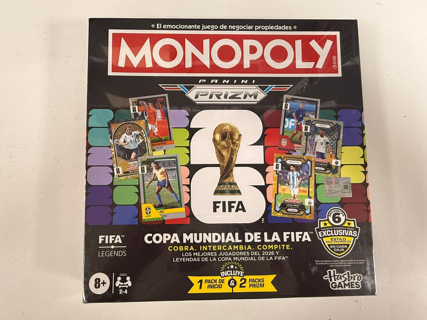Panini Monopoly Prizm FIFA World Cup 2026 - GAME BOARD BOX - ESPAÑOL