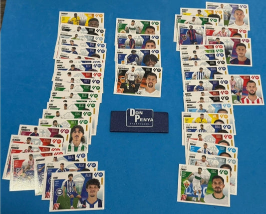 💥 2025-26 LOTE TERCERA EDICION 3rd Update full set 50 New Stickers Liga Este 💥