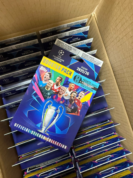 Topps UCL Champions League 2025/26 STICKERS - BOOSTER PACK ECO
