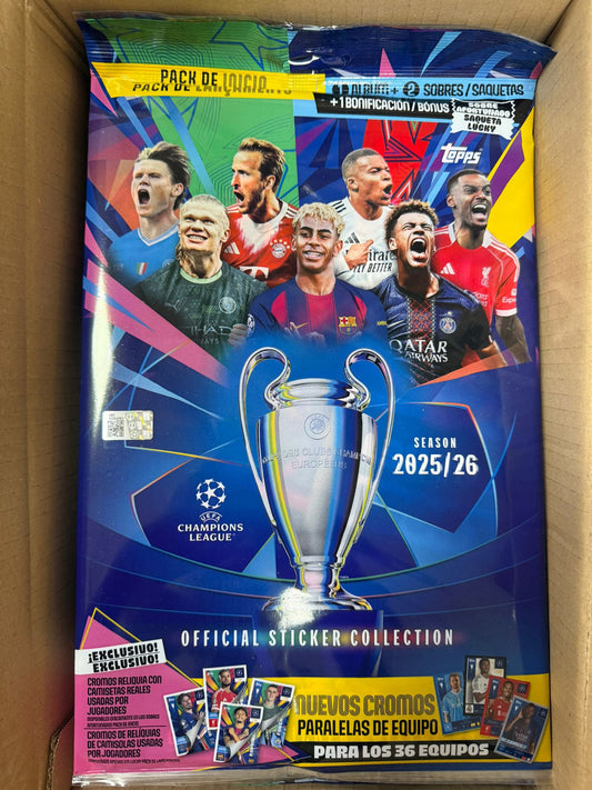 Topps UCL Champions League 2025/26 STICKERS - Starter Pack