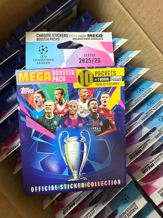 Topps UCL Champions League 2025/26 STICKERS - MEGABOOSTER PACK