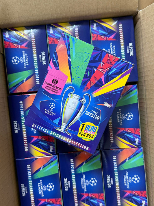 Topps UCL Champions League 2025/26 STICKERS - Display box