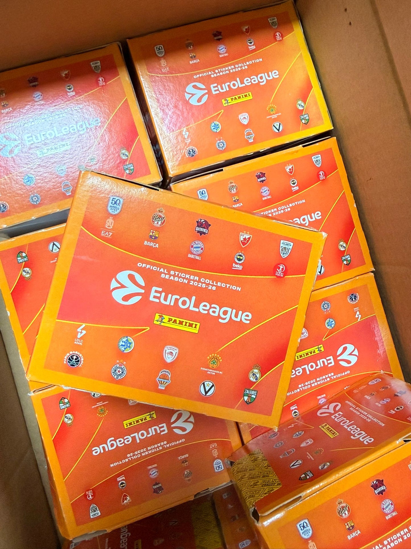 2025-26 Panini Turkish Airlines EuroLeague Box 36 packs stickers