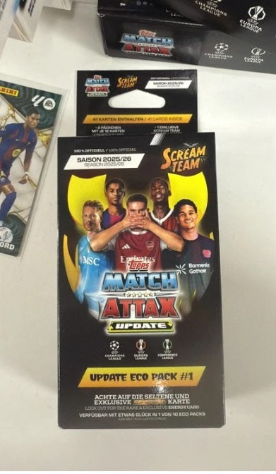 Topps Match attax 2025-26 Scream Team eco pack update 1